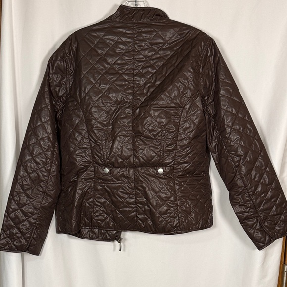 Chicos Women's Quilted Brown Jacket - Picture 3 of 3